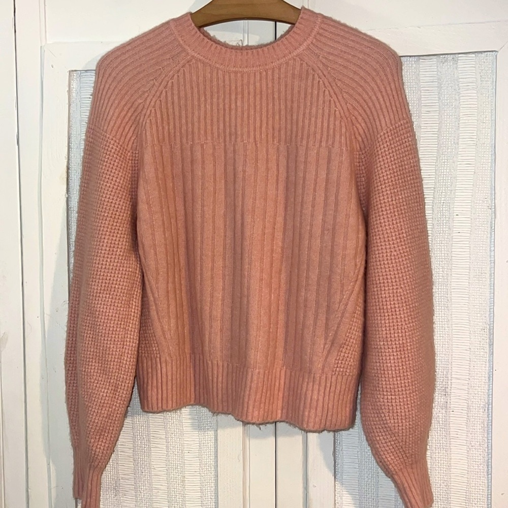 Athleta Layover Crew Sweater | Orchid Pink Size Small - Picture 4 of 10